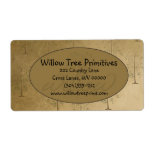 Willow Tree Primitive Country Label labels