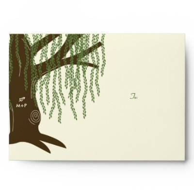 Envelope on Willow Tree Wedding   A7 Envelope By Berryberrysweet