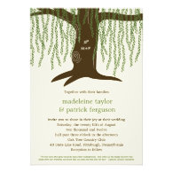 Willow Tree Wedding Invitation