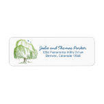 Willow Tree Wedding Return Address Labels