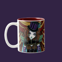 "Willow" Victorian Steampunk Circus Faery Mug mugs