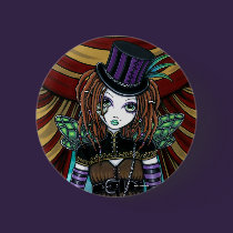 "Willow" Victorian Steampunk Circus Fairy Button buttons