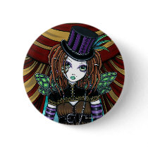 "Willow" Victorian Steampunk Circus Fairy Button