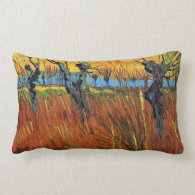 Willows at Sunset by Vincent van Gogh. Pillow