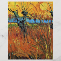 Willows at Sunset,Vincent van Gogh Full Color Flyer