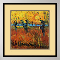 Willows at Sunset,Vincent van Gogh Print