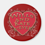 Wills and Kate 4-Ever Royal Wedding Magnets