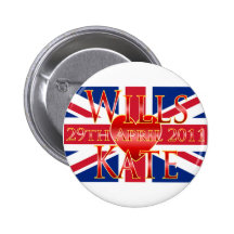 Wills & Kate Pinback Button
