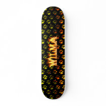 Wilma skateboard fire and flames design.
