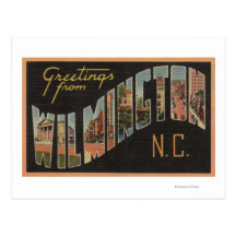 Wilmington, North Carolina - Large Letter Scenes Post Card