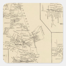 Wilmot, Merrimack County Square Stickers