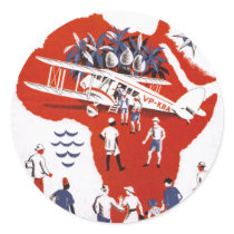 Wilson Airways ~ Africa Round Sticker