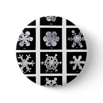 Wilson Bentley Snowflakes Pinback Buttons