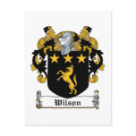 Wilson Family Crest Postcard