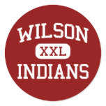 Wilson - Indians - High School - Youngstown Ohio Round Sticker
