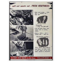 Wilt Not- Waste Not Fresh Vegetables Personalized Flyer