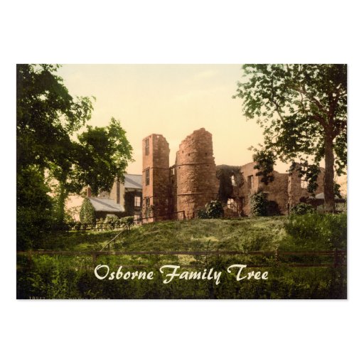 Wilton Castle, Ross-on-Wye, Herefordshire, England Business Card Template