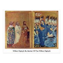 Wilton Diptych By Master Of The Wilton Diptych Postcard