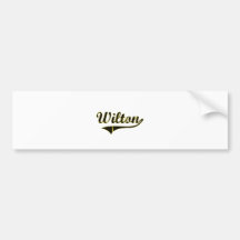 Wilton Iowa Classic Design Bumper Stickers