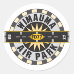 Wimauma Air Park, FL FD77 Airport Round Sticker