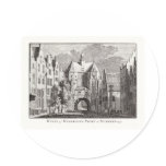 Wimel of Windmolen Poort Nymegen Round Stickers