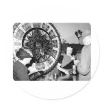 Win A Fortune Vintage Las Vegas Casino Round Stickers