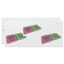 Win as W Tungsten and In Indium Full Color Rack Card