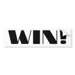 Win! Bumper Stickers