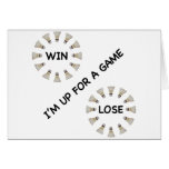 Win Lose Badminton Game Card