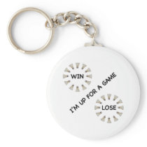 Win Lose Badminton Game Keychains
