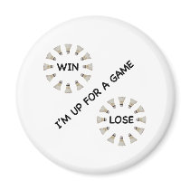 Win Lose Badminton Game Refrigerator Magnet