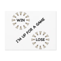 Win Lose Badminton Game
