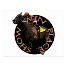 Win, Place, Show - Horse Racing Gear Post Cards