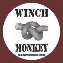 Winch Monkey,Sticker,Slickline,Oil,Gas,Gift stickers