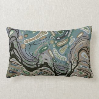 Wind - Abstract Art Pillow