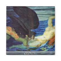 Wind And Wave By Stuck Franz Von Refrigerator Magnet