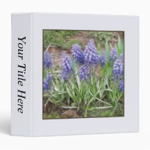 Wind Blown Grape Hyacinths Binders