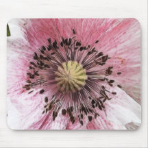 Wind Blown Poppy Mouse Pads