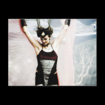 Wind Dancer Stiltwalker Postcard postcards