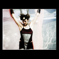 Wind Dancer Stiltwalker Postcard postcards