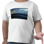Wind-farm against the sunset tee shirts