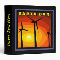 Wind Generators Earth Day Avery Binder binders