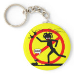 Wind Hazard Buttons ans Stickers Key Chain