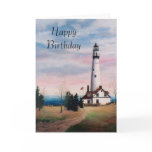 Wind Point Light Birthday Card