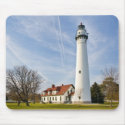 Wind Point Lighthouse Mouse Pads