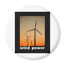 Wind Power design! Refrigerator Magnet