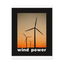 Wind Power design! postcards by angeria Wind Power design! postcards