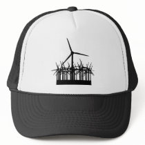 wind power environment trucker hats