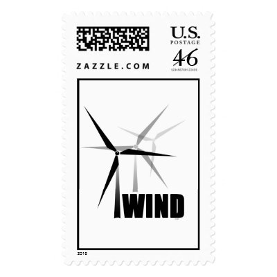 Wind Power Postage Stamp by Paintedlynx