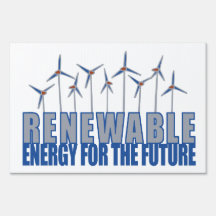 Wind Power Turbines Lawn Sign